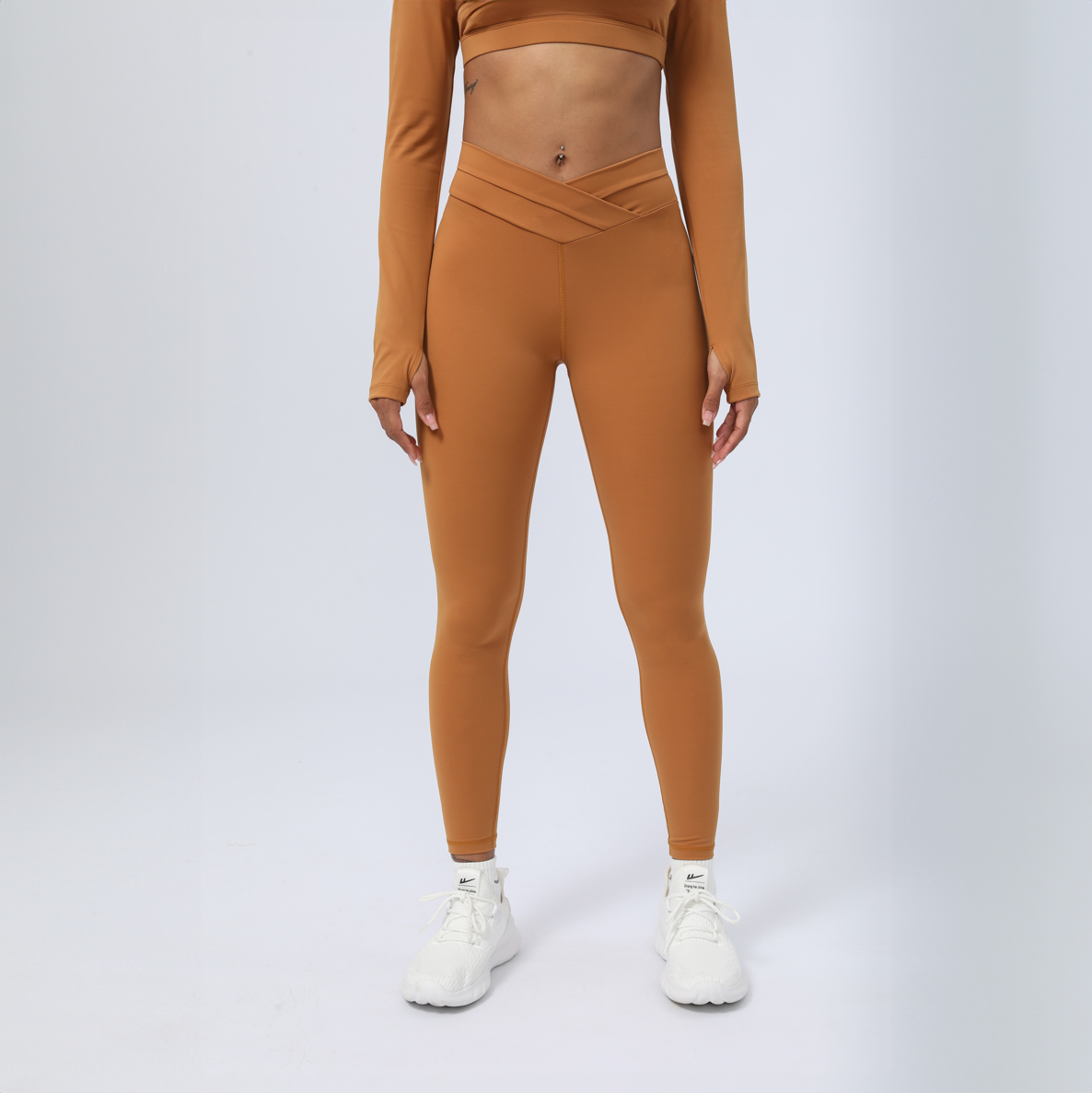 Crescent V-Cross Leggings - Hera Activewear