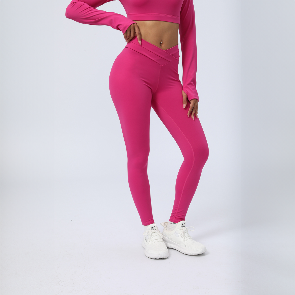 Crescent V-Cross Leggings - Hera Activewear