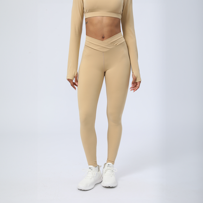 Crescent V-Cross Leggings - Hera Activewear